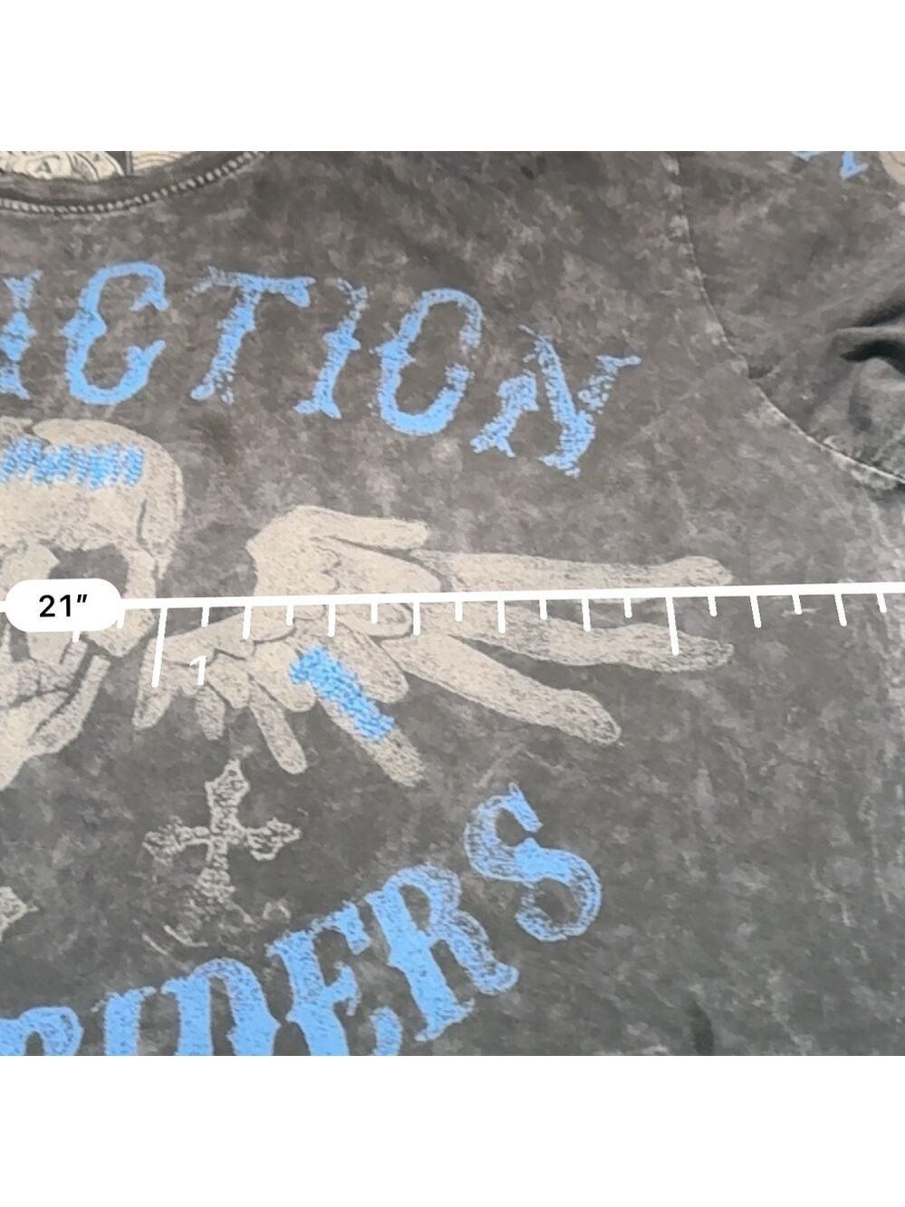 Affliction Men's Graphic Tee Voodoo Riders Blue His Size Large - Picture 8 of 10
